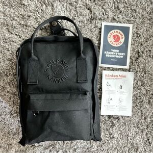 Fjallraven Re-Kånken Mini Backpack - All Black
